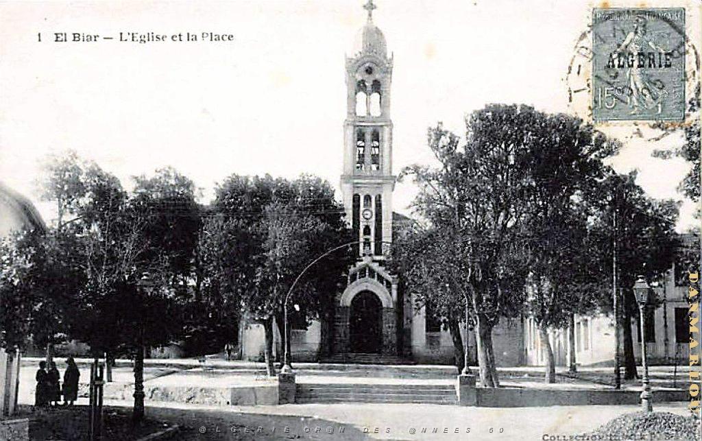 ALGER-EL-BIAR - EGLISE ET PLACE - 1925.jpg